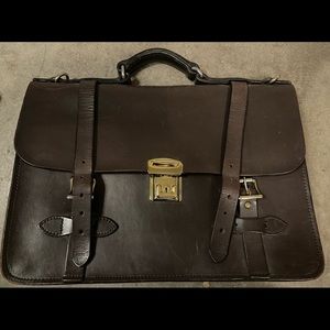 Filson Bridle Leather Field Satchel Briefcase